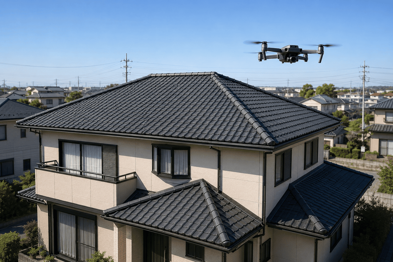 屋根調査は足場なしで可能？安全なドローン点検を徹底解説